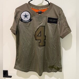 Nike NFL Dallas Cowboys Dak Prescott #4 Salute to Service Game Jersey
